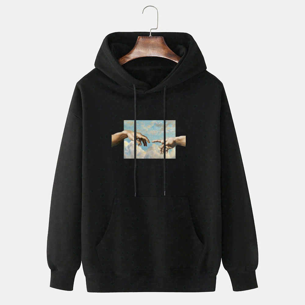  Quality Men Blank Plain Pullover Hoodies Sweatshirt Hoody Clothing